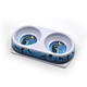 cat with food bowl